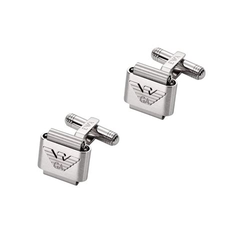 armani silver cufflinks.